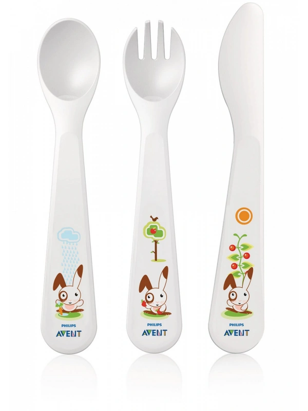 Avent Çatal, Kaşık ve Bıçak Seti 18ay+