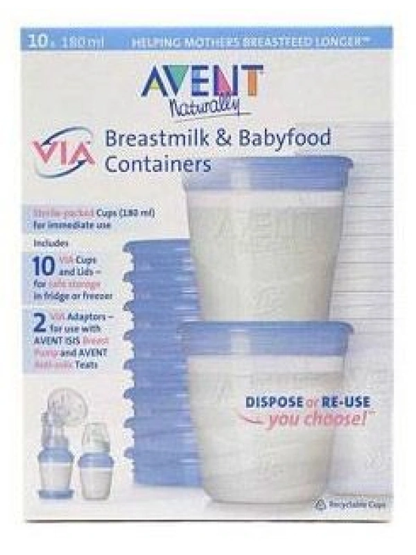 Avent Via Anne Sütü Kaplari (10 Adet) (8710103701330)