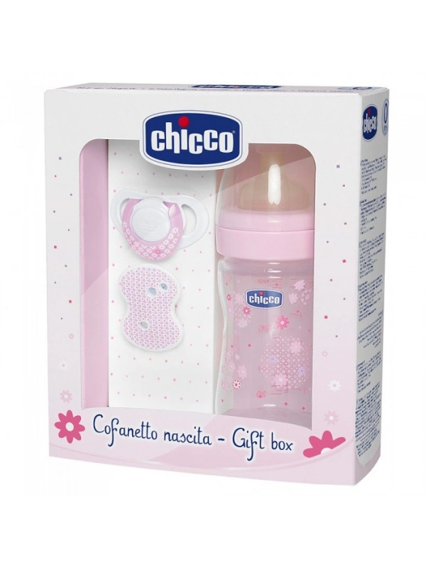 Chicco Yenidoğan Hediye Seti Kaucuk - Pembe