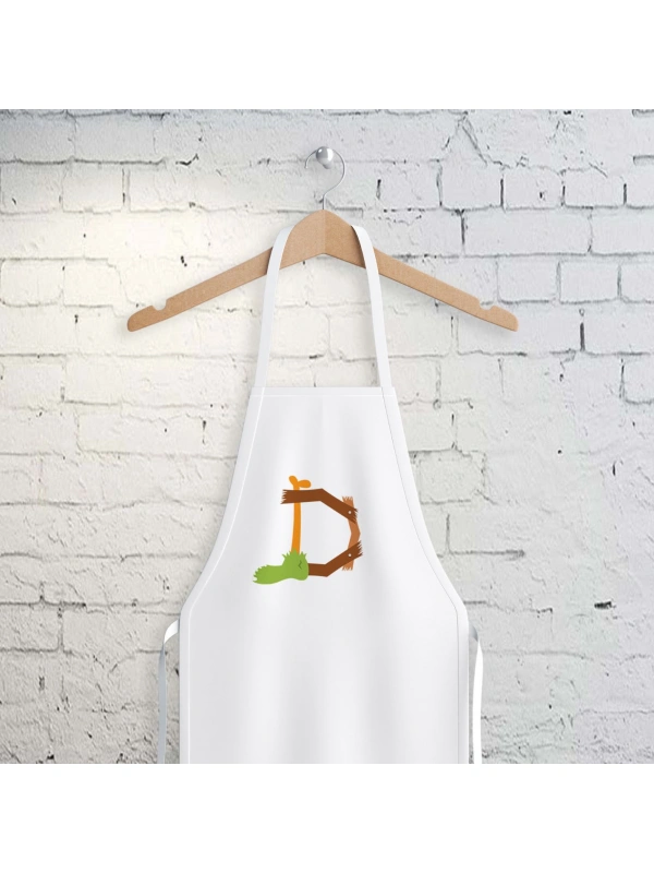 D Harfi Tasarımlı Mutfak Önlüğü