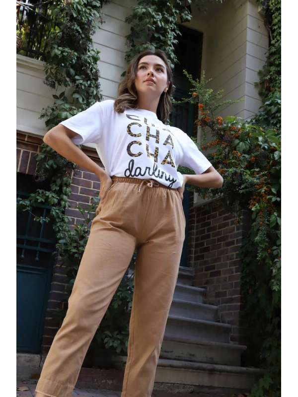 Jogger Pantolon- SÜTLÜ KAHVE