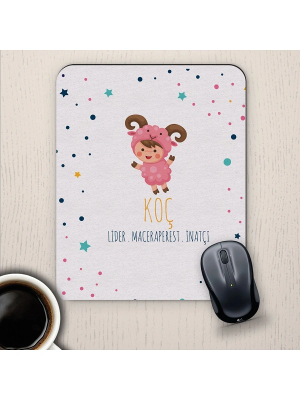 Koç Burçlarına Özel Sevimli Mouse Pad