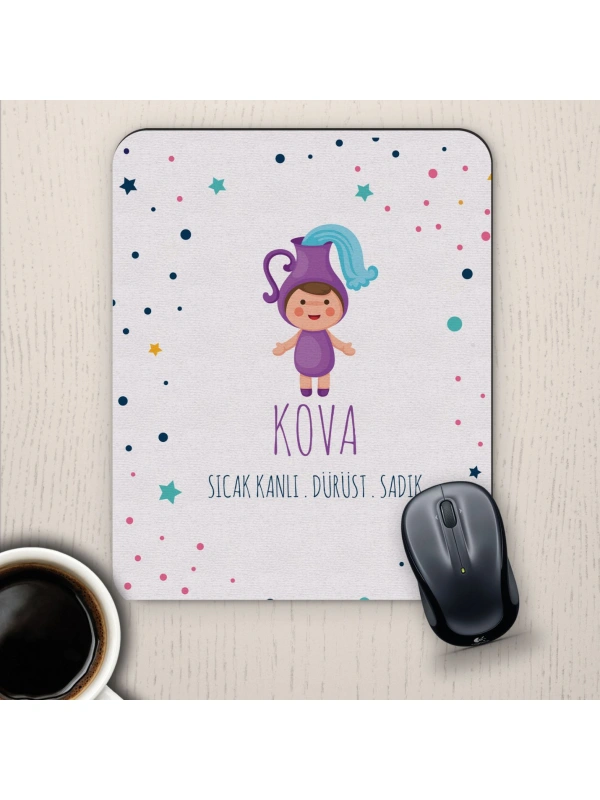 Kova Burçlarına Özel Sevimli Mouse Pad