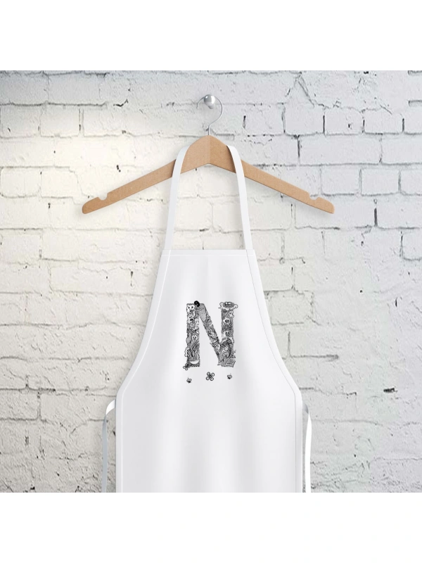 N Harfi Tasarımlı Mutfak Önlüğü