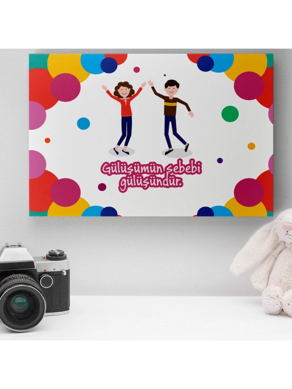 Romantik Tasarımlı Mini Kanvas Tablo - No17