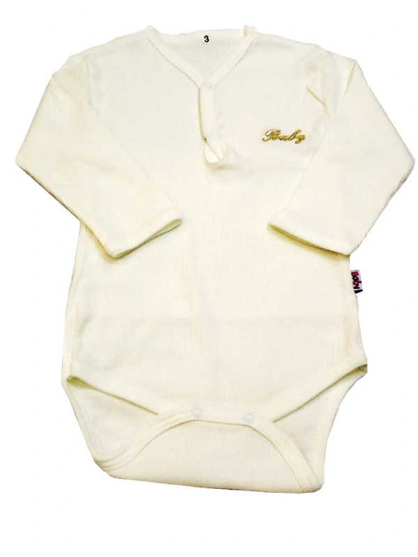 Sema Baby Uzun Kol Kaşkorse Badi (Body) - Ekru 0-6 Ay