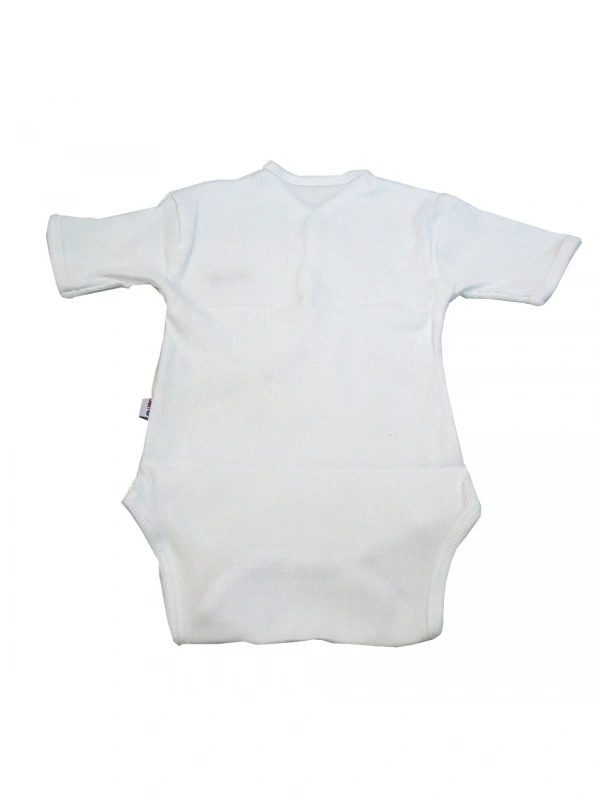 Sema Baby Yarım Kol Kaşkorse Badi (Body) - Beyaz 0-6 Ay