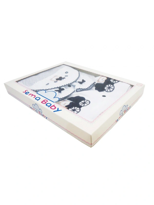 Sema Bebe 5li Premature Puanlı Set - Mavi