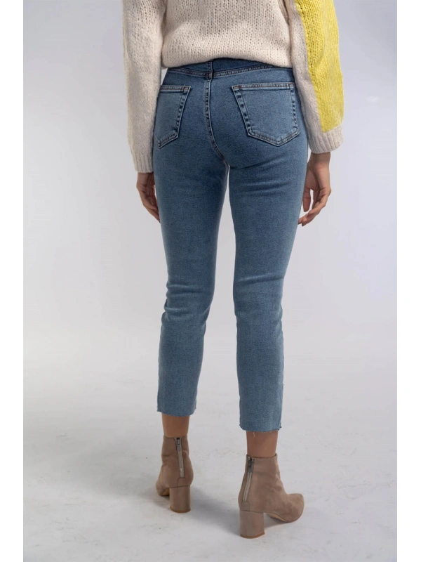 Slim Fit Jean Pantolon-MAVİ