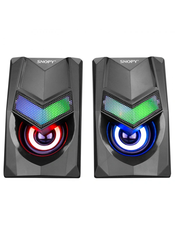 SNOPY SN-X25 2.0  RGB IŞIKLI 3WX2SİYAH USB SPEAKER