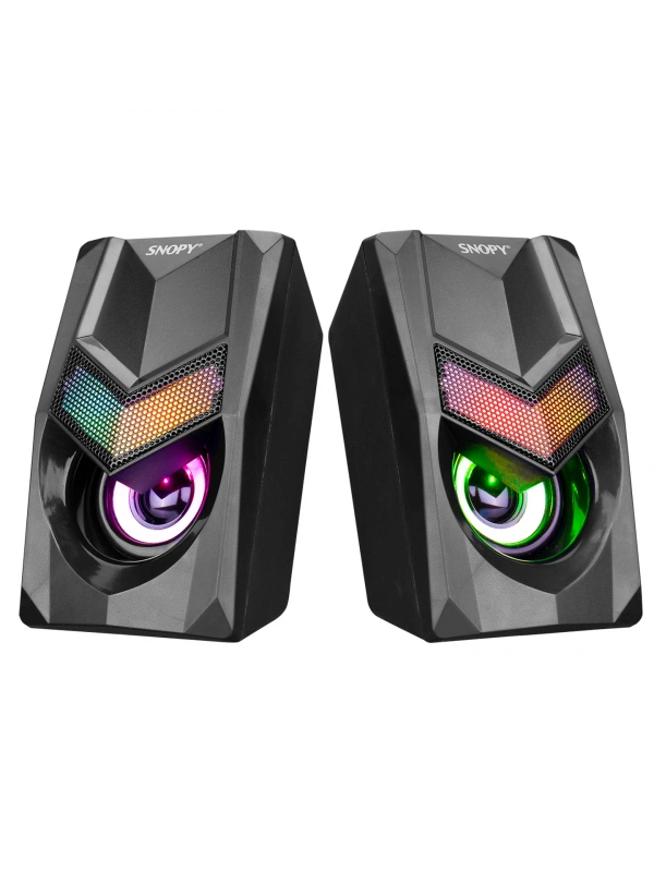 SNOPY SN-X25 2.0  RGB IŞIKLI 3WX2SİYAH USB SPEAKER