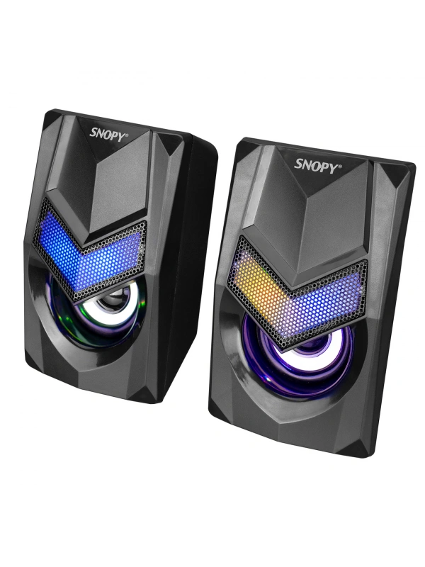SNOPY SN-X25 2.0  RGB IŞIKLI 3WX2SİYAH USB SPEAKER