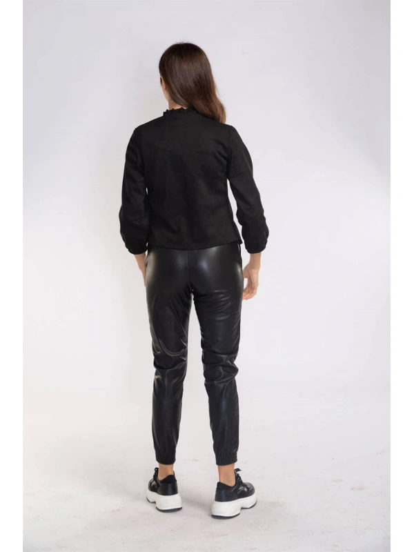 Süet Gömlek-SİYAH