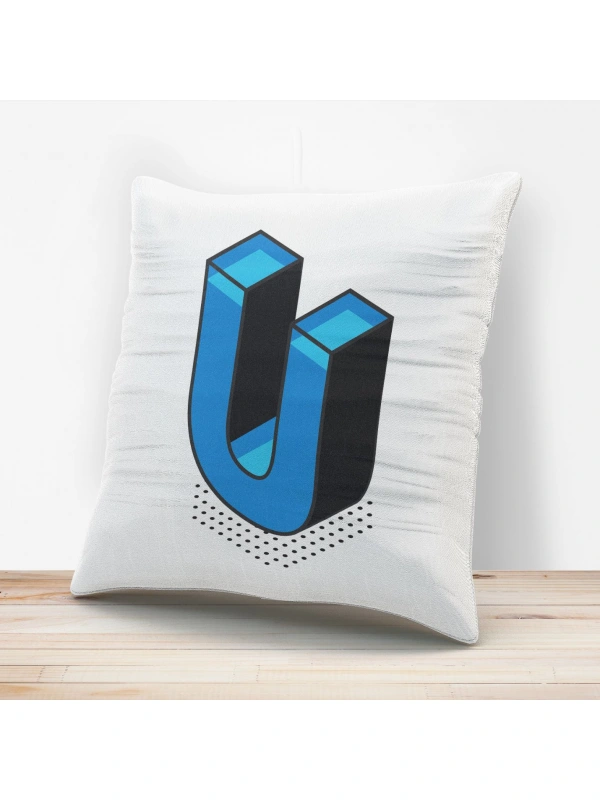 U Harfi Tasarımlı Yastık Kılıfı