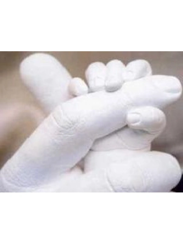 Yetişkinlere Özel (2 adet) El İzi Minik Heykel Set