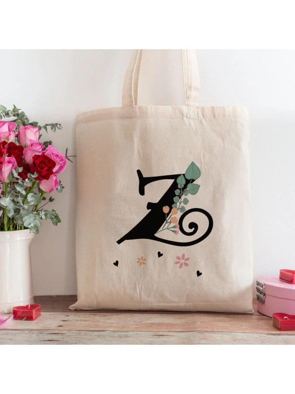 Z Harfi Tasarımlı Alışveriş Plaj Bez Çanta