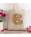 B Harfi Tasarımlı Alışveriş Plaj Bez Çanta