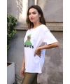 Baskılı Tişört-BEYAZ