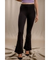 İspanyol Paça Tayt - SİYAH