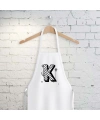 K Harfi Tasarımlı Mutfak Önlüğü