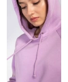 Kapüşonlu Şardonlu Sweatshirt-LİLA