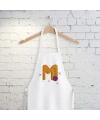 M Harfi Tasarımlı Mutfak Önlüğü