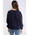 Şardonlu Sweatshirt-LACİVERT