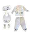 Sema Bebe 5li Premature Puanlı Set - Açık Mavi 8682476853155