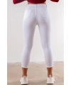 Yüksek Bel Skinny Jean Pantolon  - BEYAZ