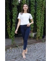 Yüksek Bel Skinny Jean Pantolon  - LACİVERT