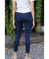 Yüksek Bel Skinny Jean Pantolon  - LACİVERT