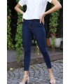 Yüksek Bel Skinny Jean Pantolon  - LACİVERT