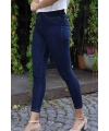 Yüksek Bel Skinny Jean Pantolon  - LACİVERT