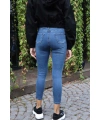 Yüksek Bel Skinny Jean Pantolon  - MAVİ