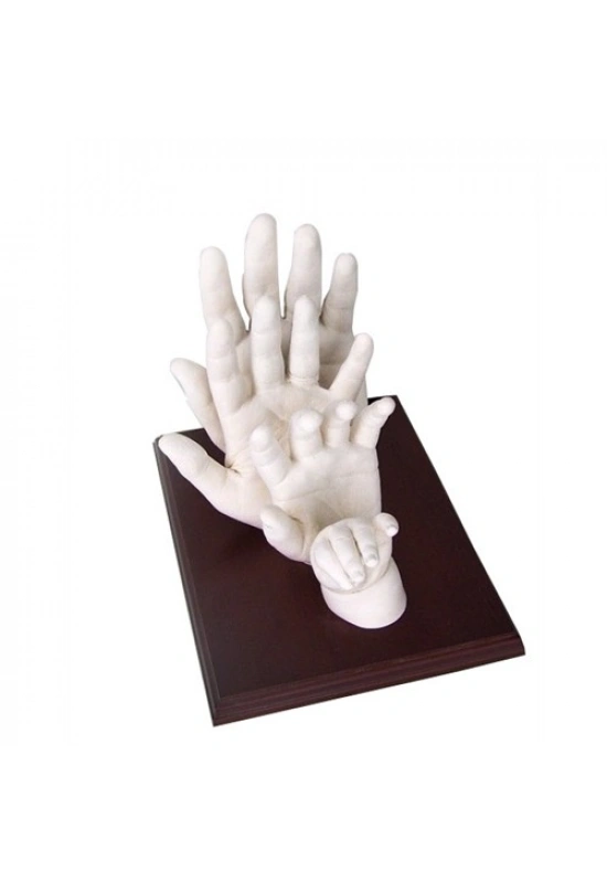 Anne Baba Çocuk Minik Heykel Aile Seti