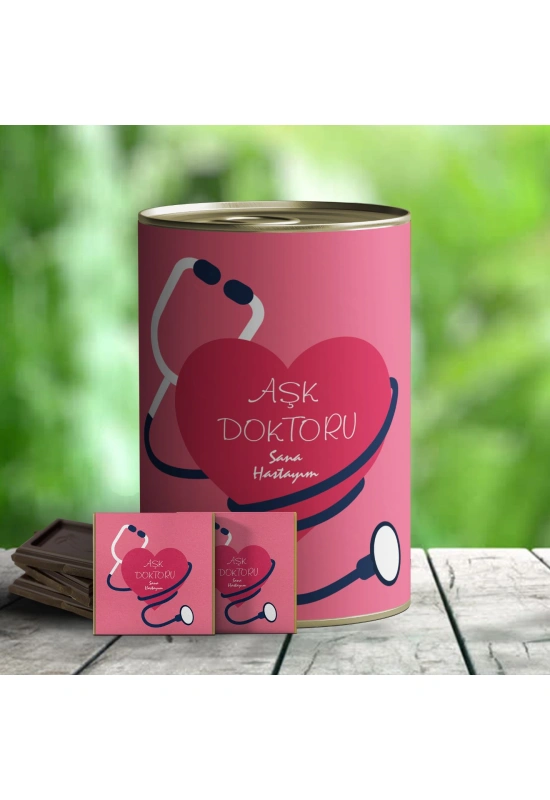 Aşk Doktoru Temalı Hediye Çikolata Konservesi