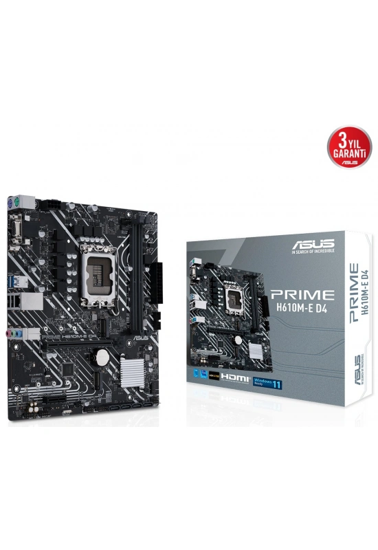 ASUS PRIME H610M-E DDR4 3200(OC) VGA HDMI DP M.2 mATX 1700p