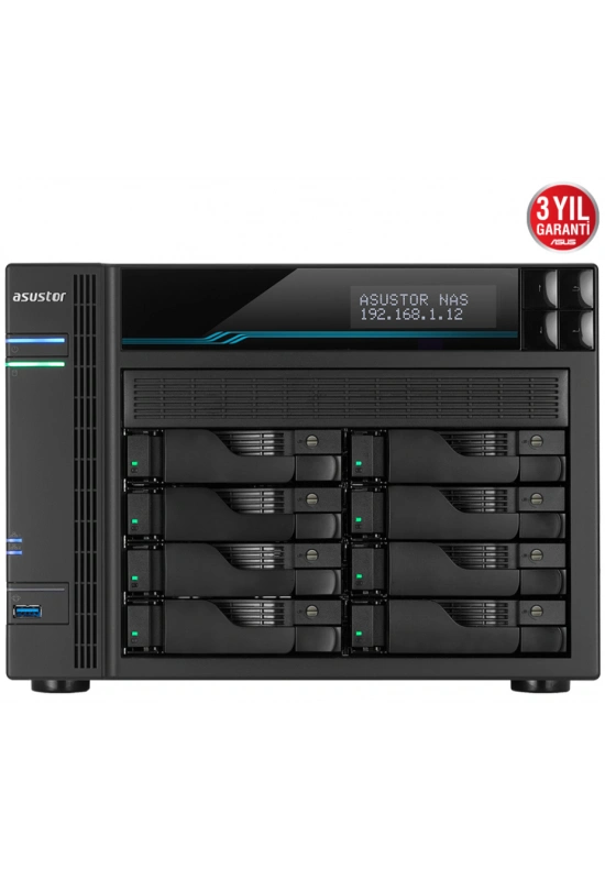 ASUSTOR AS6508T 8 SLOT 8GB DDR4 3.5 NAS DEPOLAMA ÜNİTESİ