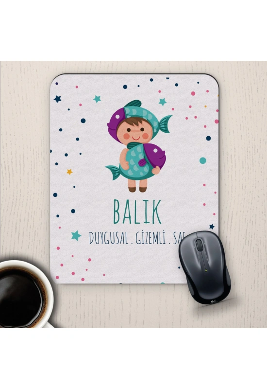 Balık Burçlarına Özel Sevimli Mouse Pad