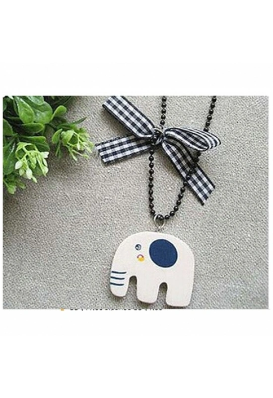 Bayan Liya Retro Sevimli Fil Kolye