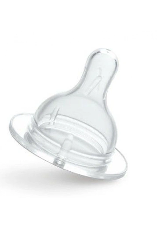 Bebedor Biberon İçin Geniş Ağızlı Yavaş Akışlı Silikon Emzik 0-3 Ay