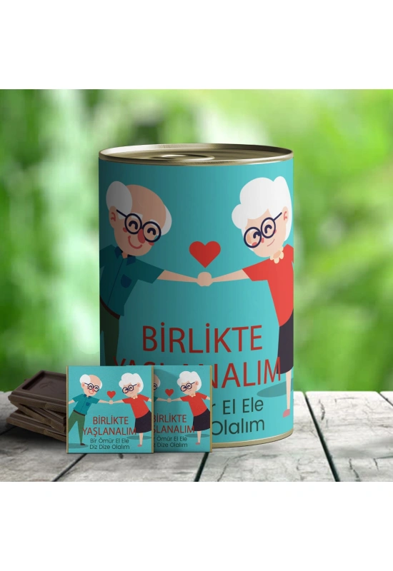 Birlikte Yaşlanalım İlginç Çikolata Konservesi