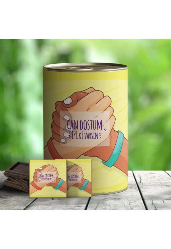 Can Dostum İyi ki Varsın Çikolata Konservesi