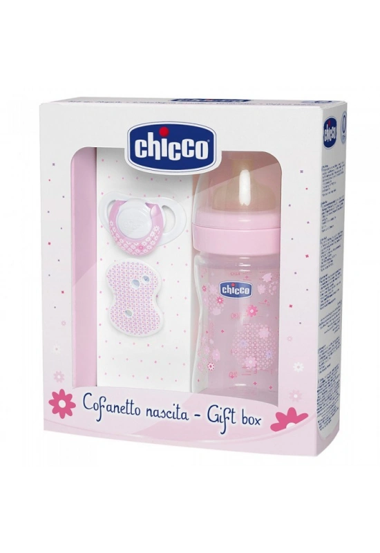 Chicco Yenidoğan Hediye Seti Kaucuk - Pembe