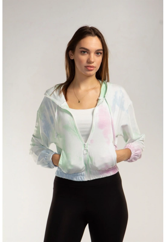 Crop Eşofman Üstü- RENKLİ