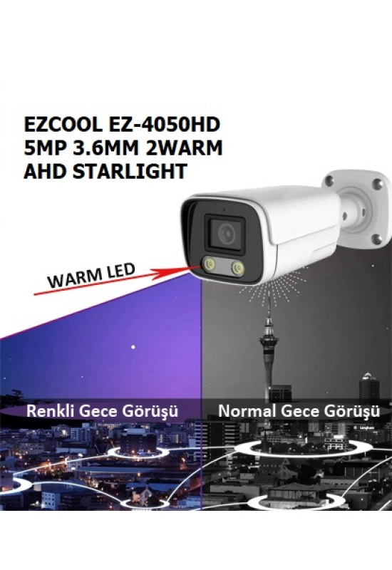 EZCOOL EZ-4050HD 5MP 3.6MM 2WARM AHD STARLIGHT