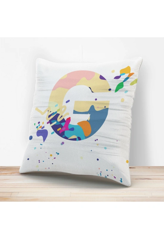 G Harfi Tasarımlı Yastık Kılıfı