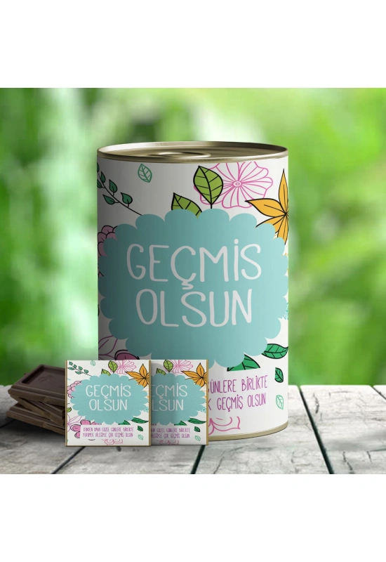 Geçmiş Olsun Hediyelik Çikolata Konservesi