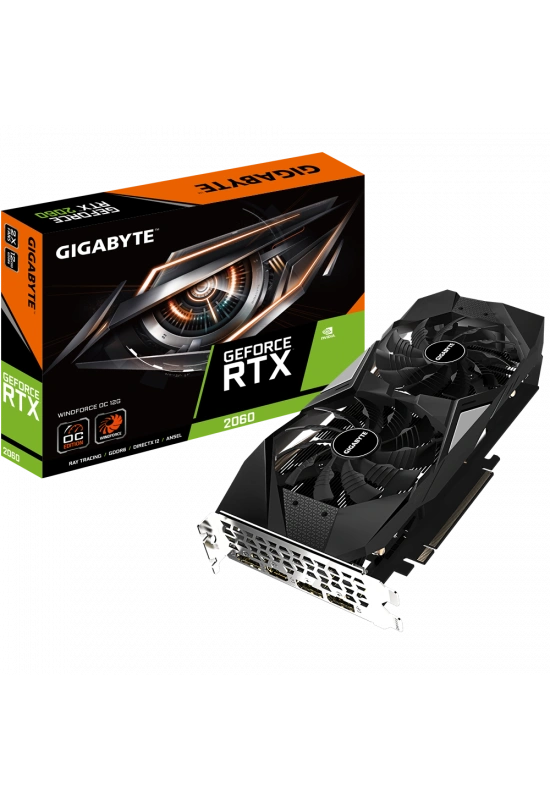 GIGABYTE GV-N2060WF2OC-12GD RTX 2060 12GB GDDR6 DP HDMI 192BİT