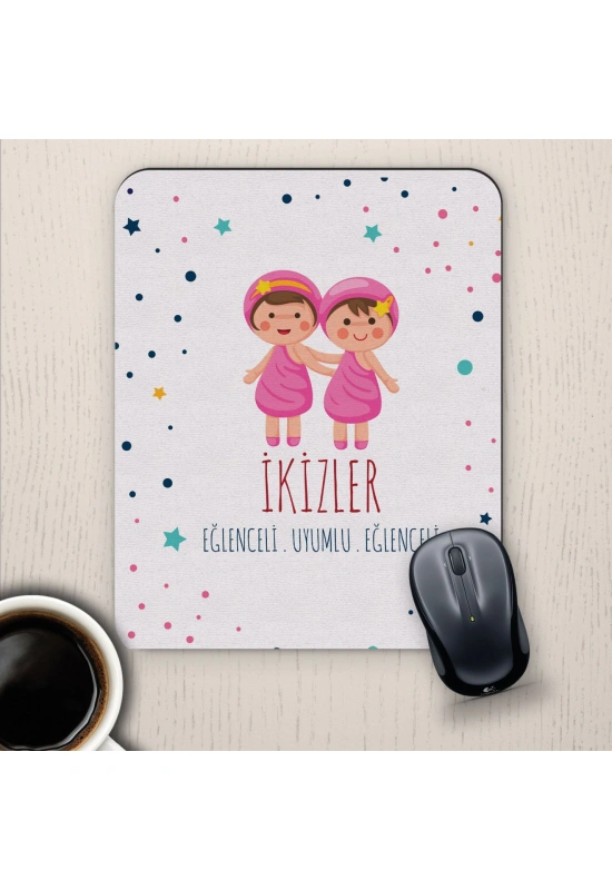 İkizler Burçlarına Özel Sevimli Mouse Pad